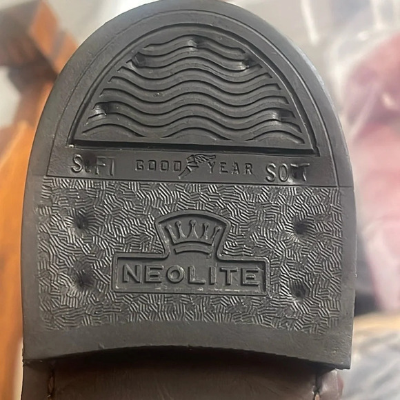 NEOLITE Goodyear Vintage Outsole Men’s  Brown Leather Ankle Boots Zip size 9 - Picture 11 of 12